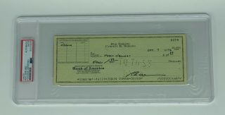 Rod Serling The Twilight Zone Signed Cancelled Check Psa/dna Auto 4