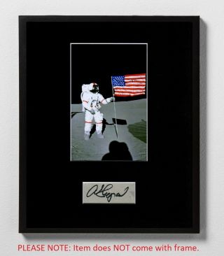 Alan Shepard Matted Autograph & Photo Apollo 14 Moonwalker Mercury 7 Astronaut
