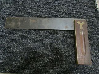 Antique Stanley Wood Square Pat 12.  29.  96 (1896 To 1906) Rule Measuring