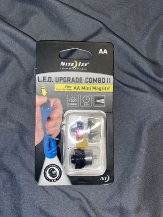 Nite Ize Led Combo Upgrade Kit Ii For Aa Mini Maglite Incandescent Flashlight
