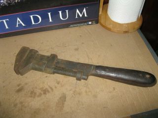 Vintage 16 " H.  D.  Smith Co.  " Perfect Handle Tools Adjustable Wrench