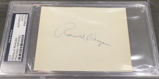 President Ronald Reagan Signed Autograph Psa/dna Authenticated
