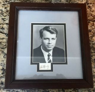 Signed Photo Of Robert F.  Kennedy Framed