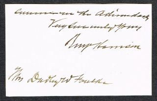 Benjamin Harrison/president/signed Autograph