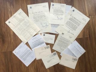 Margaret Thatcher Four Signed Letters Plus Other Related Correspondence.