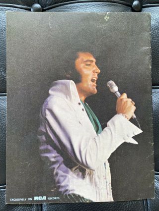 Autographed Elvis Presley Souvenir Photo Program RCA RECORDS 1971 - Very Rare 3