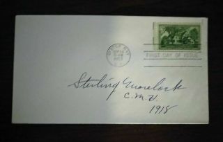 Pvt.  Sterling L.  Morelock Wwi Medal Of Honor Recipient Signed Fdc Rare