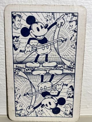 Older Mickey Mouse Single Swap Playing Card - Vintage Disney