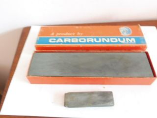 Early Boxed Combination Silicon Carbide Sharpening Stone By Carborundum,  One