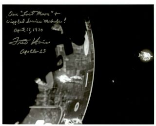 Astronaut Archives Offers Fred Haise Signed Apollo 13 Crippled Spacecraft