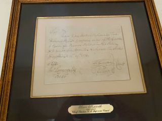 18th Century Autograph - Oliver Ellsworth Chief Justice Of The Us Supreme Court