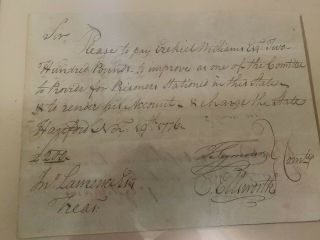 18th Century Autograph - Oliver Ellsworth Chief Justice of the US Supreme Court 2