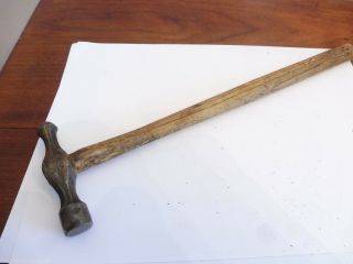 Rare Vintage Wooden Handled Ball Peen Hammer Marks Kp