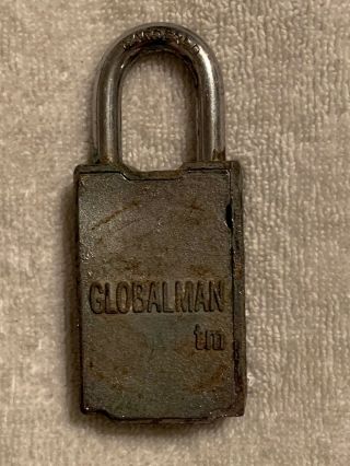 Globalman Lock W/o Magnetic Key Side Is Open To See Inner Workings.  Demo Model?