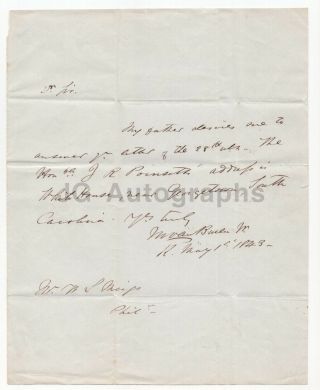 Martin Van Buren Jr.  - Signed Letter (als),  1843 On Behalf Of His Father