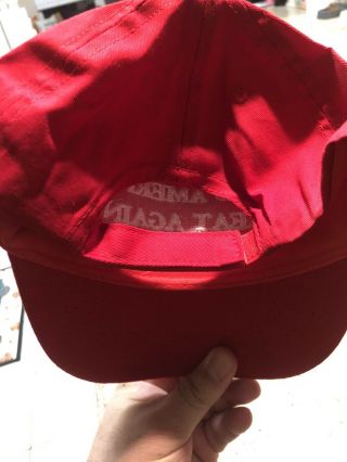 Donald Trump Autographed Signed Make America Great Again Red Hat MAGA 2020 3