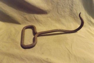 Primitive Antique Late 18/19th C.  Hand Wrought Hay Hook Farming Agriculture Tool
