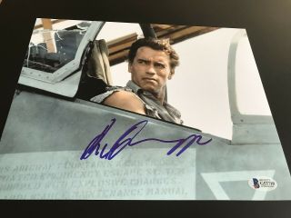 Arnold Schwarzenegger Signed Autograph 8x10 Photo Terminator Beckett Bas E