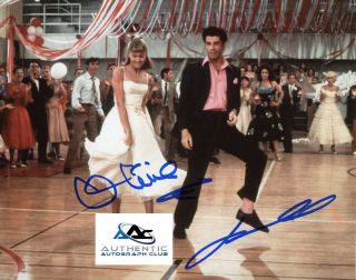 Olivia Newton John And John Travolta Autograph Signed 8x10 Photo Grease