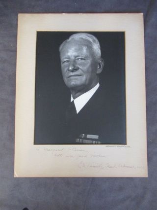 Signed Photo Wwii Navy Admiral Chester Nimitz To Actress Margaret O 