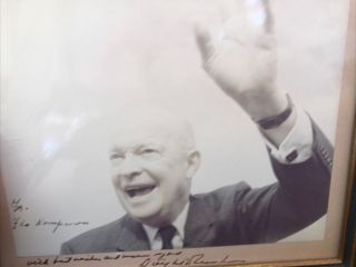 Signed Inscribed Autograph Photo 1950’s President Dwight D Eisenhower 3