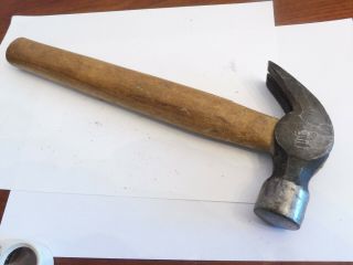 Rare Vintage Solid Cast Steel No2 Claw Hammer Marked 31 And Arrow In Circle