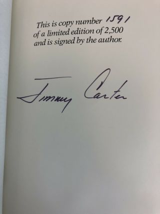 Keeping Faith Signed,  Limited Edition,  RARE Leather Bound Book Jimmy Carter 3