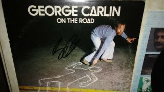 George Carlin On The Road In - Person Signed 12 " Vinyl Record Album
