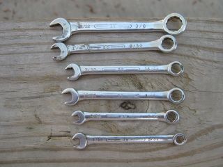 Set Of Six Ignition Wrenches Various Sizes - Sae - Usa