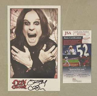 Ozzy Osbourne Signed 5x8 Photo Autographed Auto Jsa
