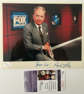 Rupert Murdoch Signed Autographed 8x10 Photo Jsa Certified Fox News
