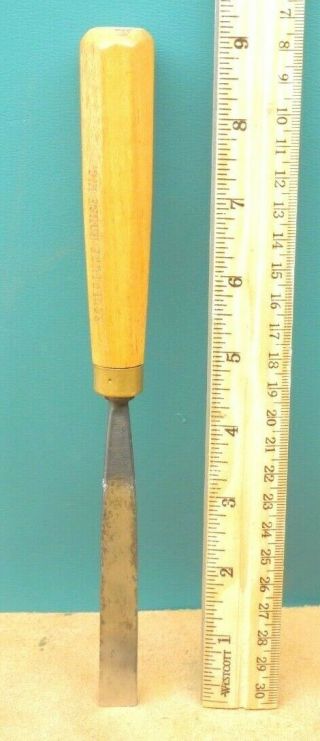 Vintage Sculpture House Tools 1/2 " No.  1 Straight Wood Carving Chisel