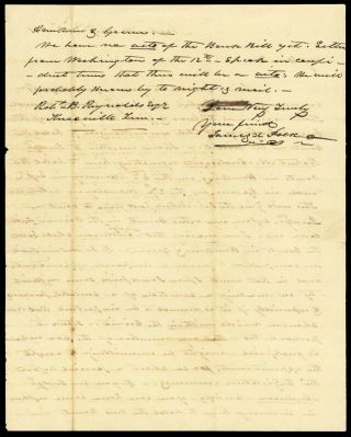 James K.  Polk - Autograph Letter Signed 08/22/1841