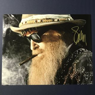 Billy Gibbons Hand Signed 11x14 Photo Zz Top Lead Singer Authentic Autograph