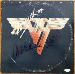 Eddie & Alex Van Halen David Lee Roth Signed Autographed Van Halen Ii Album Jsa