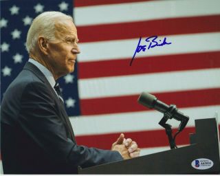 Vice President Joe Biden Signed 8x10 Photo Autograph Beckett Bas Obama G