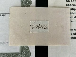 Arthur Middleton Declaration Of Independence Signer Signed Fragment
