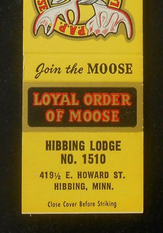 1950s Loyal Order Of Moose Hibbing Lodge No.  1510 419½ E.  Howard St.  Hibbing Mn