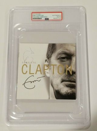 Eric Clapton Signed Psa Dna Autograph Photo Cd Cover Auto Musician Guitarist