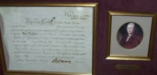 1795 ROBERT MORRIS AUTOGRAPH DOCUMENT SIGNER DECLARATION INDEPENDENCE HAMILTON 2