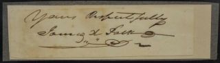 President James K.  Polk Signed Autograph - Psa/dna Cert.  W07467