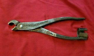 Vintage Blue Bird No.  11 Battery Terminal Pliers Forged Alloy Made In Usa