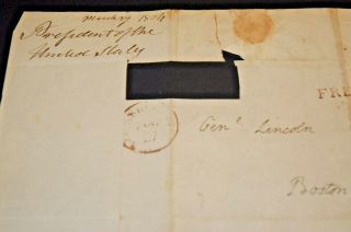 Thomas Jefferson March 27th 1804 Authentic Letter Envelope To Benjamin Lincoln