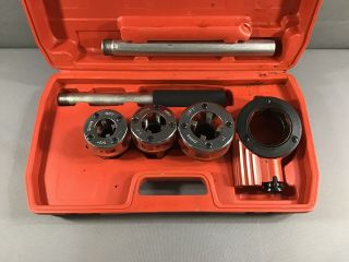 Central Forge 5 Piece Pipe Threading Kit 1/2” 3/4” & 1” Die In Case 2
