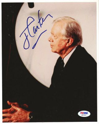 Jimmy Carter Authentic Autographed Signed 8x10 Photo Psa/dna Q91347