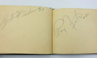 Rare 1946 Midget Racing Drivers Autograph Book Lockwood,  Schaefer,  Zeke,  More