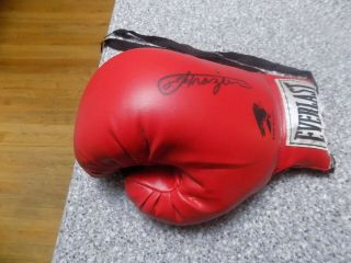 Joe Frazier Heavyweight Champ Signed Everlast Boxing Glove Photo Proof