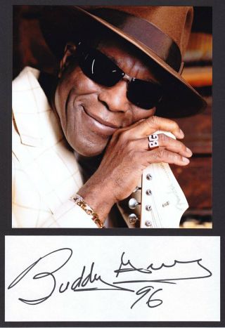 Buddy Guy Very Rare In Person Signed With Proof And
