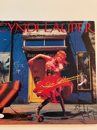 Cyndi Lauper Signed/autographed Record/album/vinyl Jsa