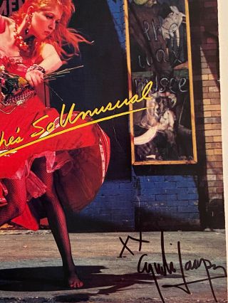Cyndi Lauper Signed/autographed record/album/vinyl JSA 2